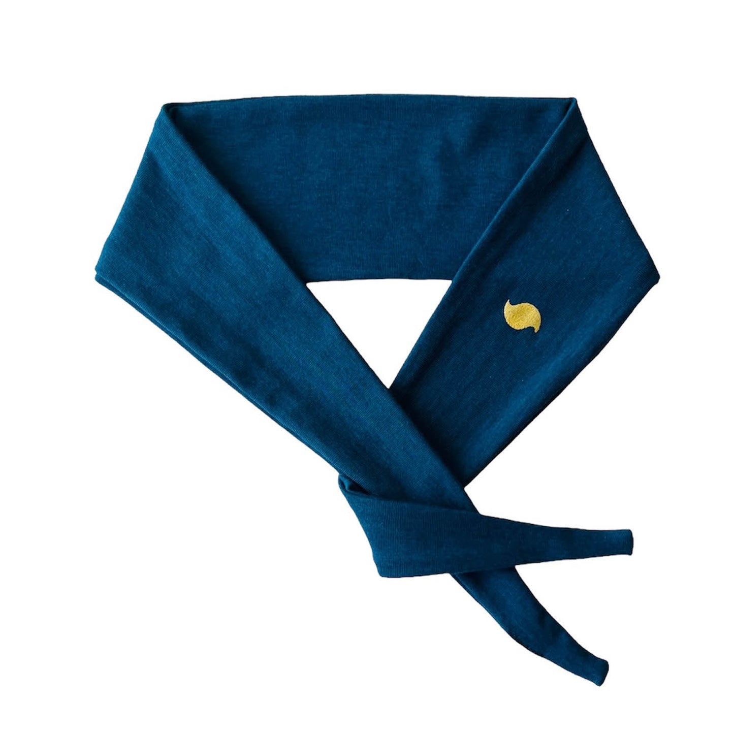 Organic Cotton and Tencel Hair Band | Made in USA | Tie headband | Moroccan blue