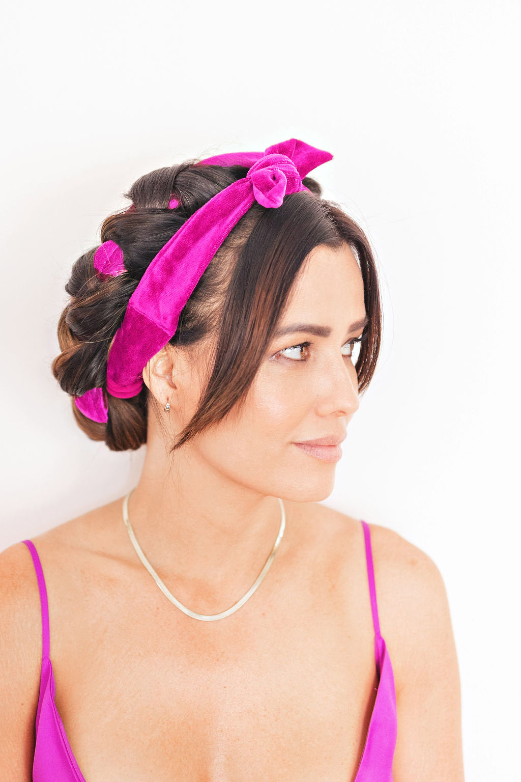 The Original Sway Heatless Curling Velour Ribbon | Hair Wrap for Perfect Curls | Dragonfruit