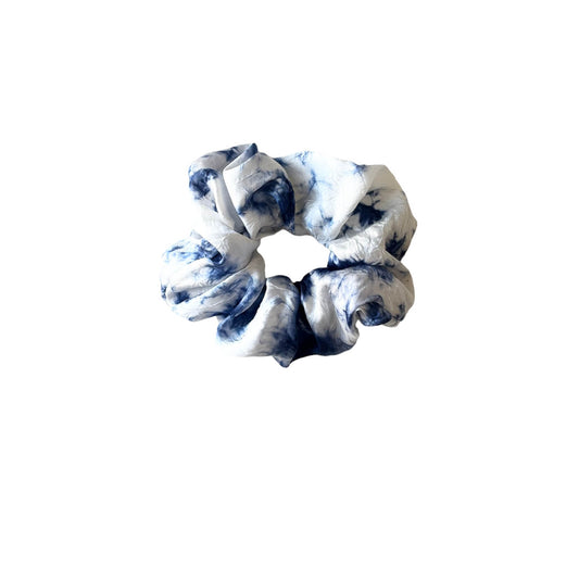 Velour Scrunchies | peace silk | soft | Made in USA | Indigo Tie Dye