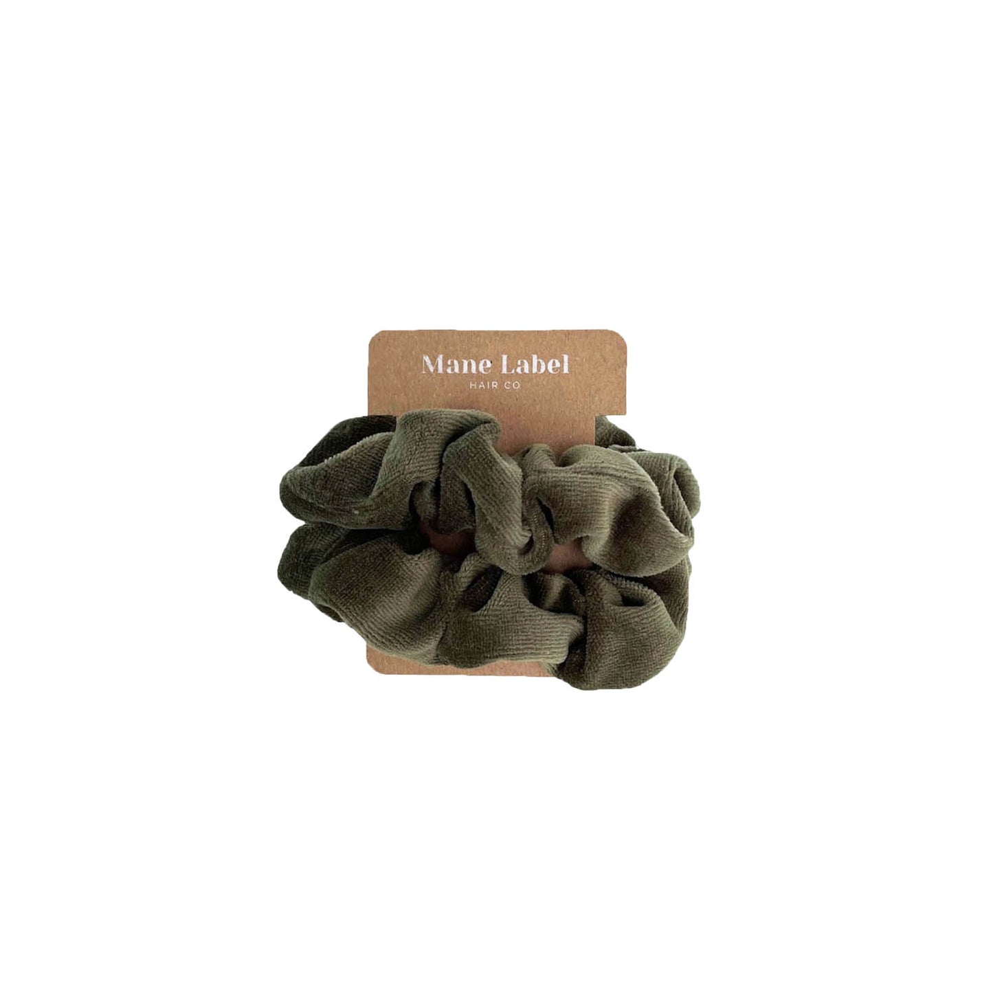 Self Care Hair Bundle | The Sway + Scalp massager + 2 scrunchies + 6 elastics | Made in USA | Cotton velour | Curls | Beachy waves | Olive Green