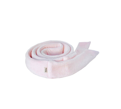 Set / The Sway / Scalp massager / Bamboo / Heatless curling ribbon / Made in USA / Cotton velour / Ballet Pink / Curls / Beachy waves