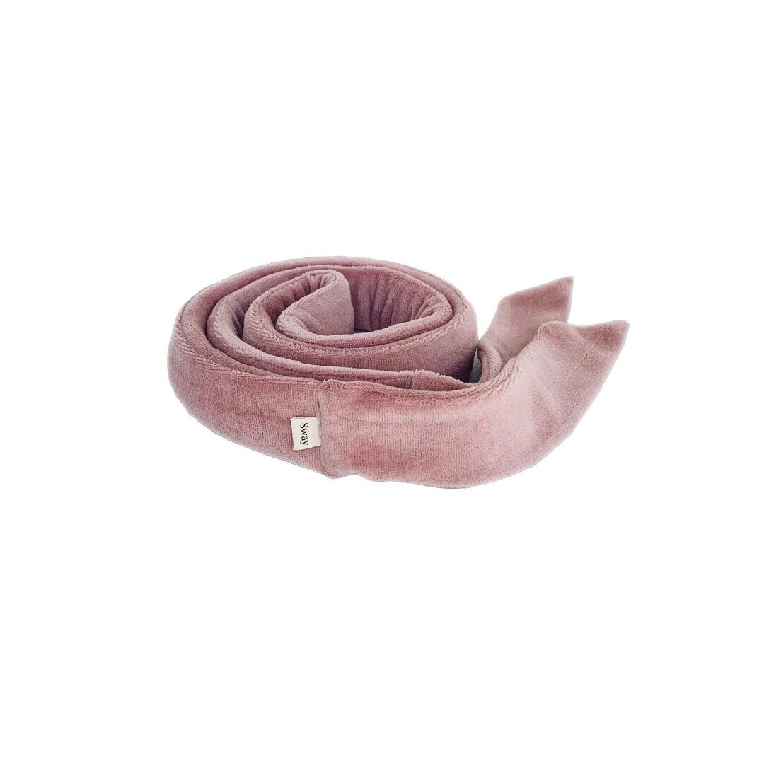 The Sway / Kids / Heatless curling ribbon / Made in USA / Cotton velour / Dusty Rose / Curls / Beachy waves / Beach hair